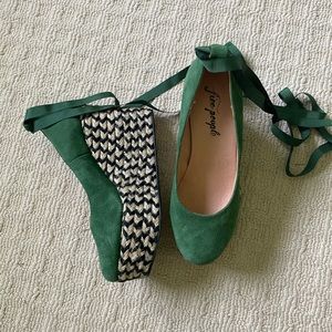 Free People wedges, size 9